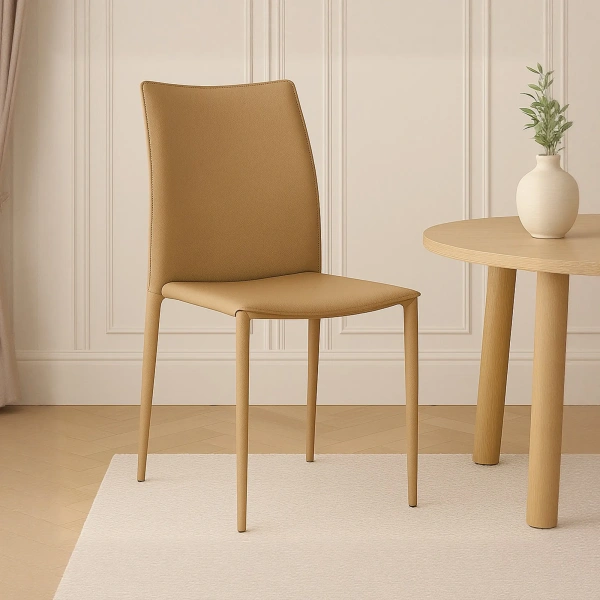 Стул Rolf, кожа фактурная мокко от интернет-магазина IDODOM.RU