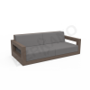 Диван Quarter lounge с подушками кофейного цвета, аксессуар графитового цвета