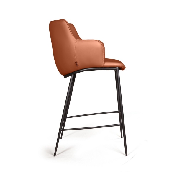 Стул полубарный Sofia, экокожа soft-touch, терракот от интернет-магазина IDODOM.RU