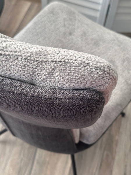 Стул Nevil ткань комби серый, поворотно-возвратный механизм 360 градусов от интернет-магазина IDODOM.RU