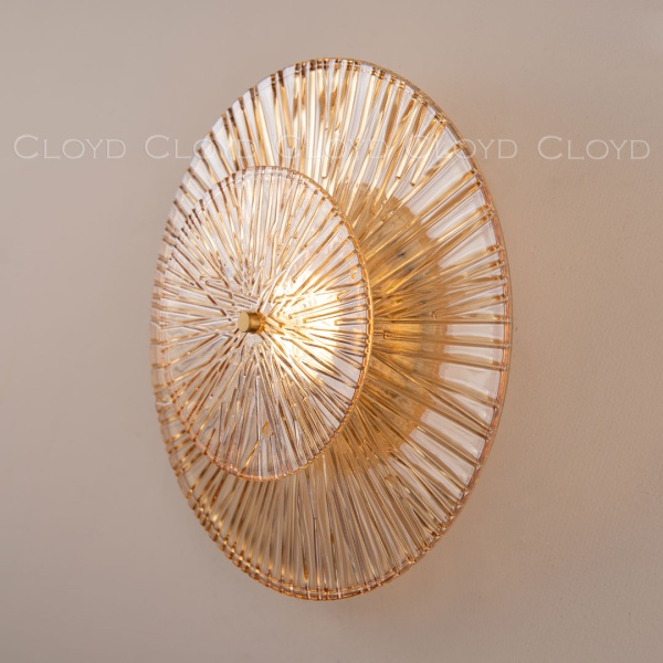 Бра Cloyd HELION-D W1 / Ø35 см - латунь (арт.20308) от интернет-магазина IDODOM.RU