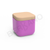 Пуф Grace фиолетового цвета, аксессуар песочного цвета
