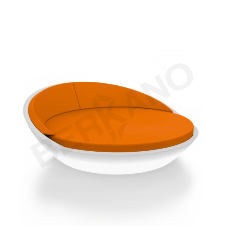 Шезлонг Riviera Snow White Light, Orange
