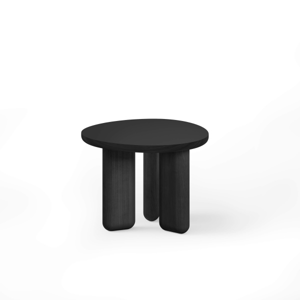 Журнальный столик Momo D600 массив / пластик fenix черный от интернет-магазина IDODOM.RU