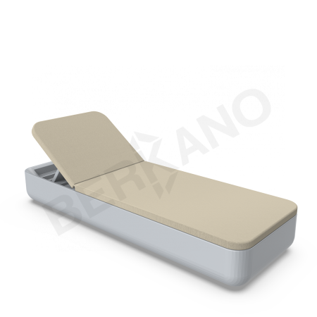 Шезлонг Grace Concrete Gray, Bone Brown