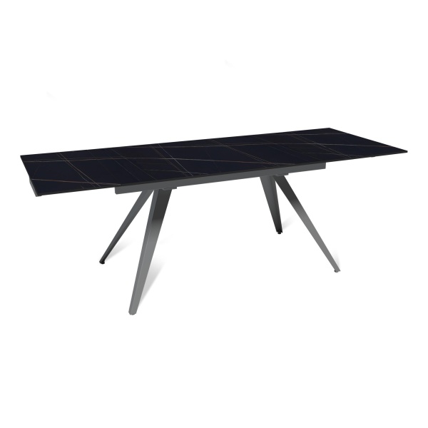 Стол раскладной Asti (140+40+40), керамика матовая Blackgold от интернет-магазина IDODOM.RU