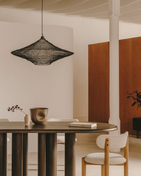 Makai Металлический подвесной светильник с черной отделкой Ø 87 см от интернет-магазина IDODOM.RU