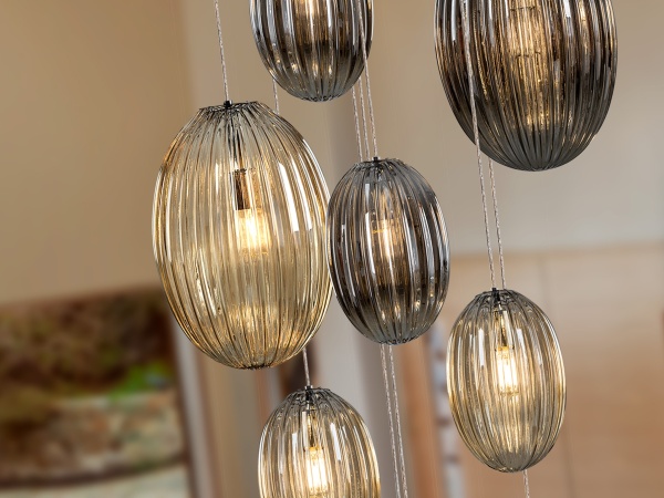 Ovila Люстра 13L дымчатый- коньячный H500 от интернет-магазина IDODOM.RU