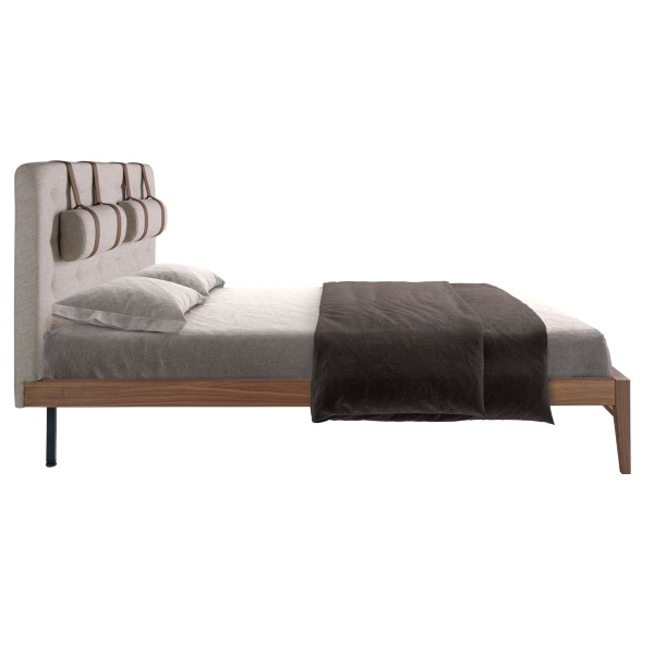 Кровать 7179/CP1709-B-160 серая тканевая тафтинговая 160 х 200 от интернет-магазина IDODOM.RU