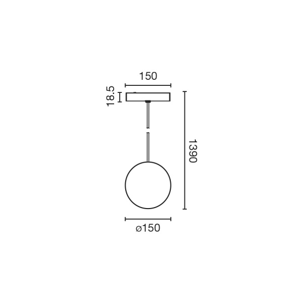 Подвеска для линейной системы NESO SLIM UNIK COLGANTE 3000K черный DALI от интернет-магазина IDODOM.RU