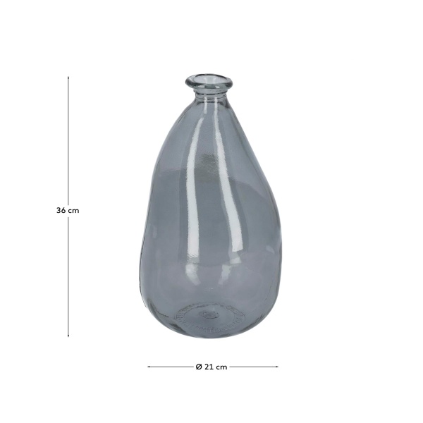 Ваза Lhad 36 cm синее стекло от интернет-магазина IDODOM.RU