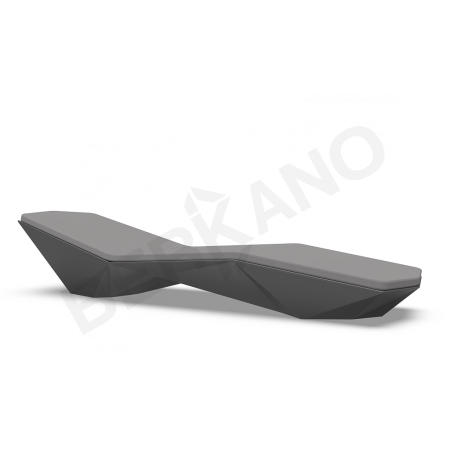 Шезлонг Quaro с подушками Coal Black, Graphite