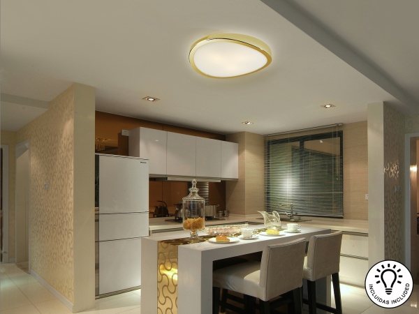 Потолочный светильник Leda 3L - золотой от интернет-магазина IDODOM.RU