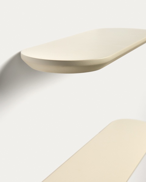 Комплект из 2 полок Arely из МДФ с бежевым лаковым покрытием, 35 см/55 см от интернет-магазина IDODOM.RU