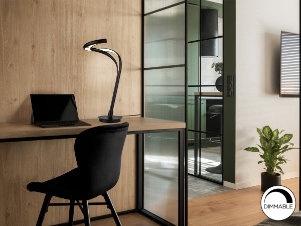 Настольная лампа Danza черная большая от интернет-магазина IDODOM.RU