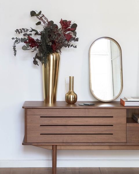 Зеркало настенное Tiare металлическое 31 x 61,5 см от интернет-магазина IDODOM.RU