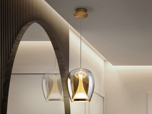 Suspiro Подвесной светильник золотой/янтарный D25 от интернет-магазина IDODOM.RU