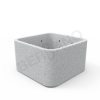 Вазон для деревьев и кустарников цвета белый гранит