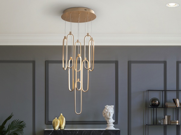 Люстра Colette 9L розовое золото от интернет-магазина IDODOM.RU