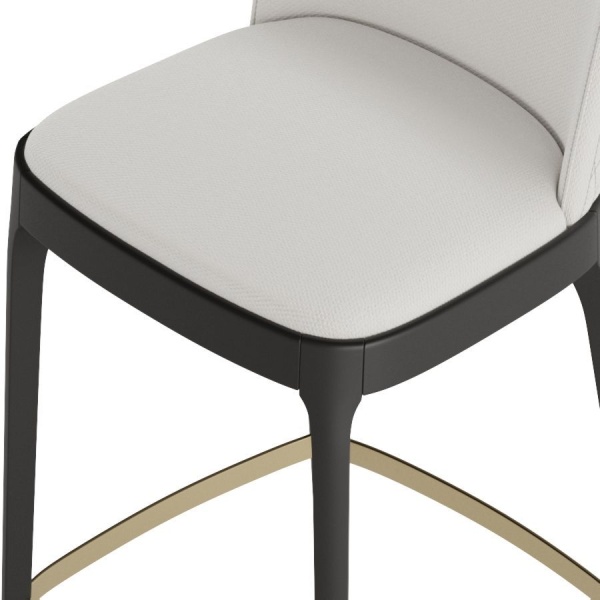 Стул полубарный Magda, массив бук, рогожка белый от интернет-магазина IDODOM.RU