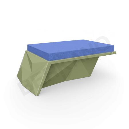 Угловой модуль Quaro с подушками Olive green, Navy