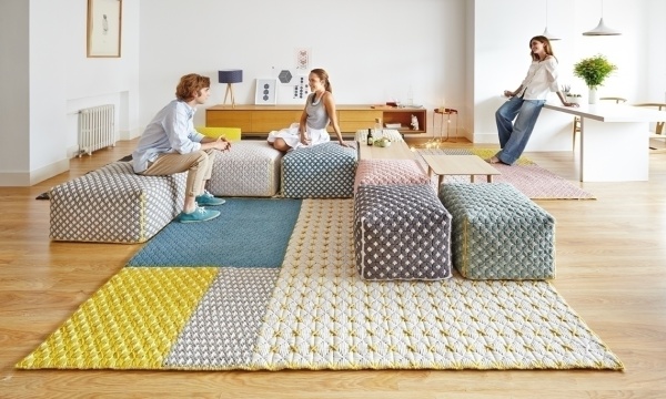 Пуф большой Silai Blue от интернет-магазина IDODOM.RU