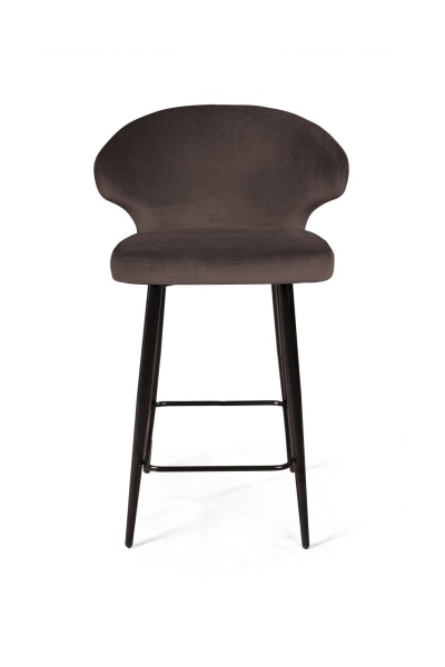 Стул полубарный Richard, бархат коричневый 12 от интернет-магазина IDODOM.RU