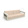 Диван Quarter lounge с подушками бежевого цвета, аксессуар молочного цвета