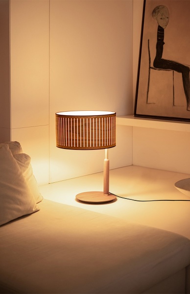 Настольная лампа Autumn орех/латунь от интернет-магазина IDODOM.RU