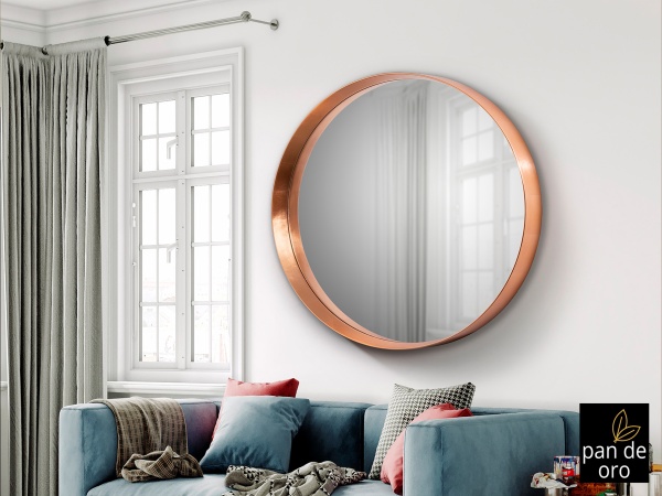 Mia Декоративное зеркало розовое золото от интернет-магазина IDODOM.RU