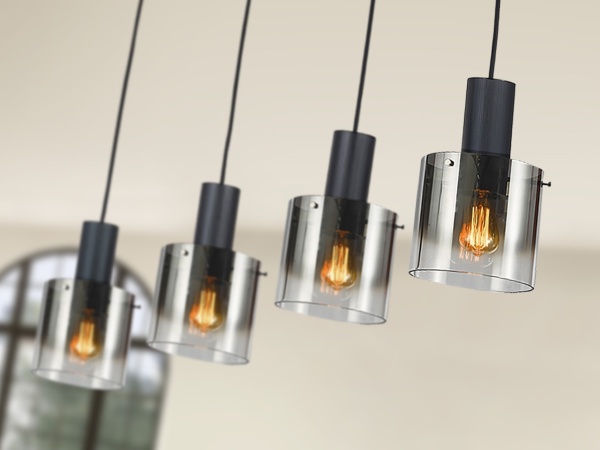 Люстра Venize 4L черный/дымчатый от интернет-магазина IDODOM.RU