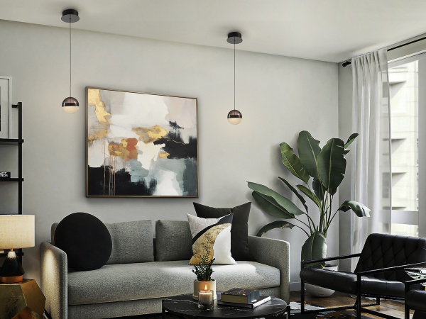 Подвесной светильник Orbes1L D12 черный хром от интернет-магазина IDODOM.RU