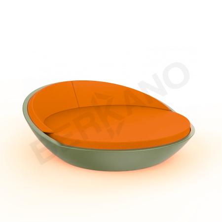 Шезлонг Riviera Olive Green, Orange