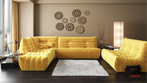 Пуф ДеФранс™️ 90/70 - Эконом микровелюр