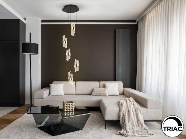 Люстра Iliada 5L черно-золотая D30 от интернет-магазина IDODOM.RU