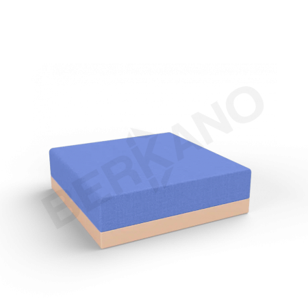 Пуф Quarter modular с подушками Terracotta, Navy
