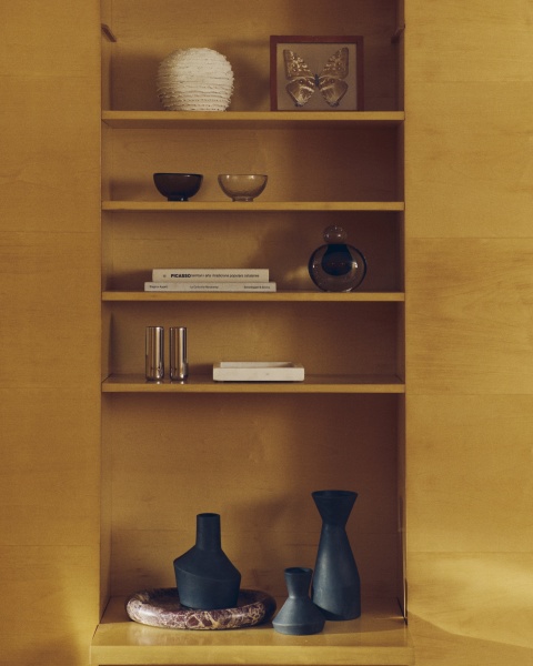 Набор из 3 ваз Dunari из черной терракоты 10,2 см / 13,5 см / 10 см от интернет-магазина IDODOM.RU