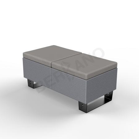 Скамейка Brick 120 Black Granite, Graphite