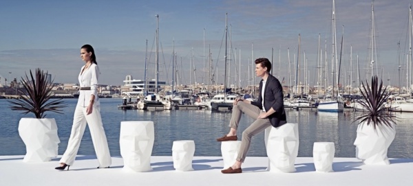 Кашпо Adan матовое белое 41x30x42 от интернет-магазина IDODOM.RU