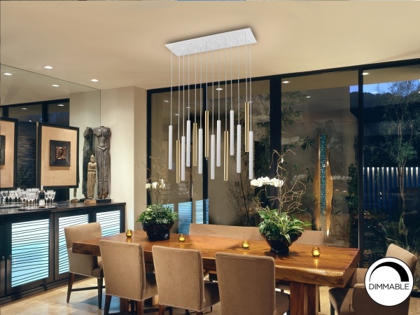 Подвесной светильник Varas 14L белый/золотой от интернет-магазина IDODOM.RU