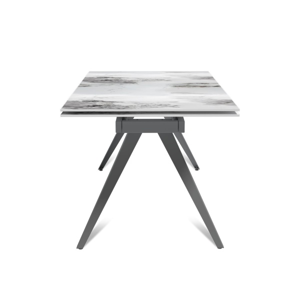 Стол раскладной Asti (160+40+40), керамика глянцевая Calacatta от интернет-магазина IDODOM.RU