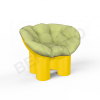 Кресло SLON Kids Yellow, Green