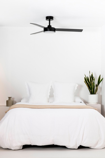 Потолочный вентилятор с освещением Barth 1320 мм черный 24W от интернет-магазина IDODOM.RU