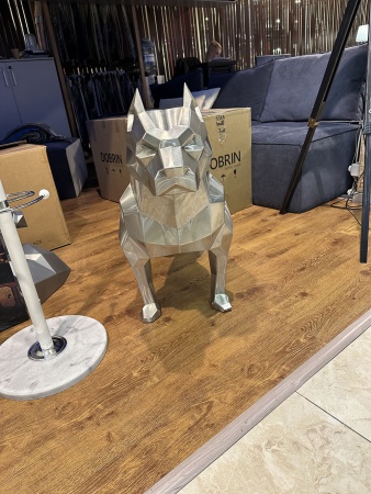 Питбуль.   Финиш: шлифовка. Цвет: серебро. от интернет-магазина IDODOM.RU