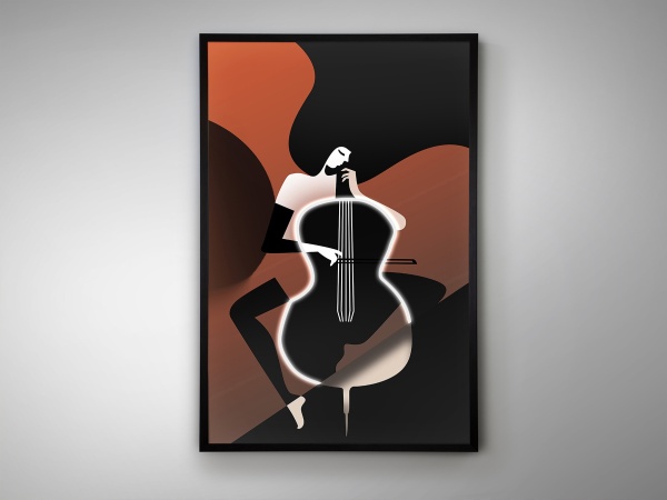 Картина Violonchelo LED 80X120 от интернет-магазина IDODOM.RU