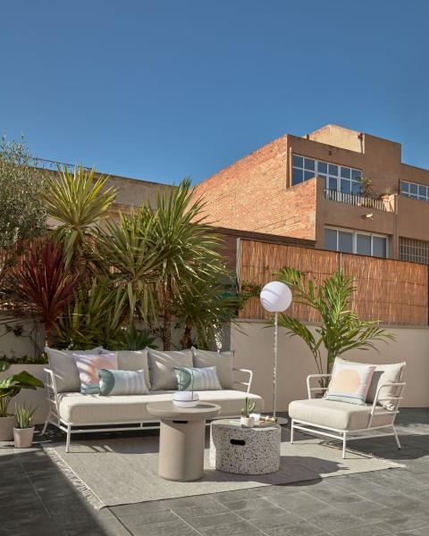 Круглый столик Taimi из бетона для улицы Ø 50 см от интернет-магазина IDODOM.RU