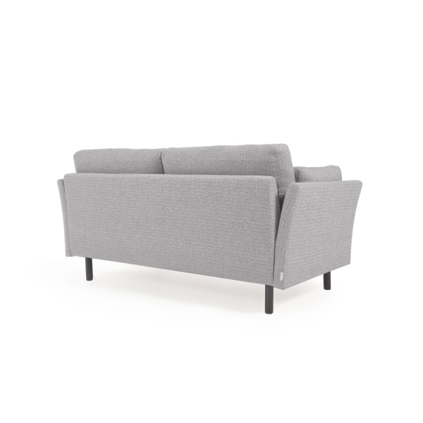 Gilma 2-местный диван светло-серого цвета с ножками в черной отделке 170 см от интернет-магазина IDODOM.RU
