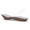 Шезлонг Quaro с подушками Brown, Gray