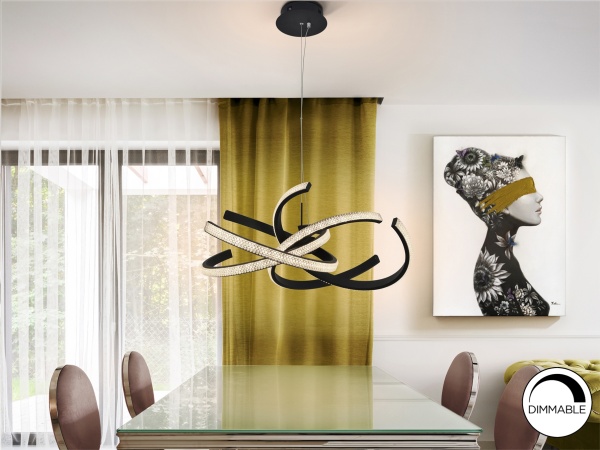 Подвесной светильник Ring II 60Ø черный от интернет-магазина IDODOM.RU