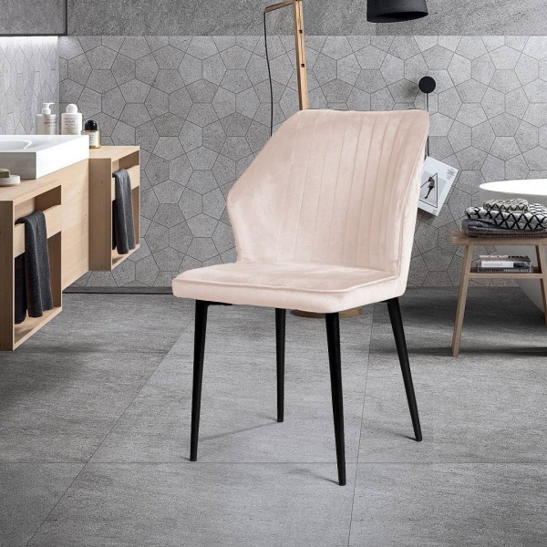 Стул Berg, бархат светло-бежевый 2 от интернет-магазина IDODOM.RU